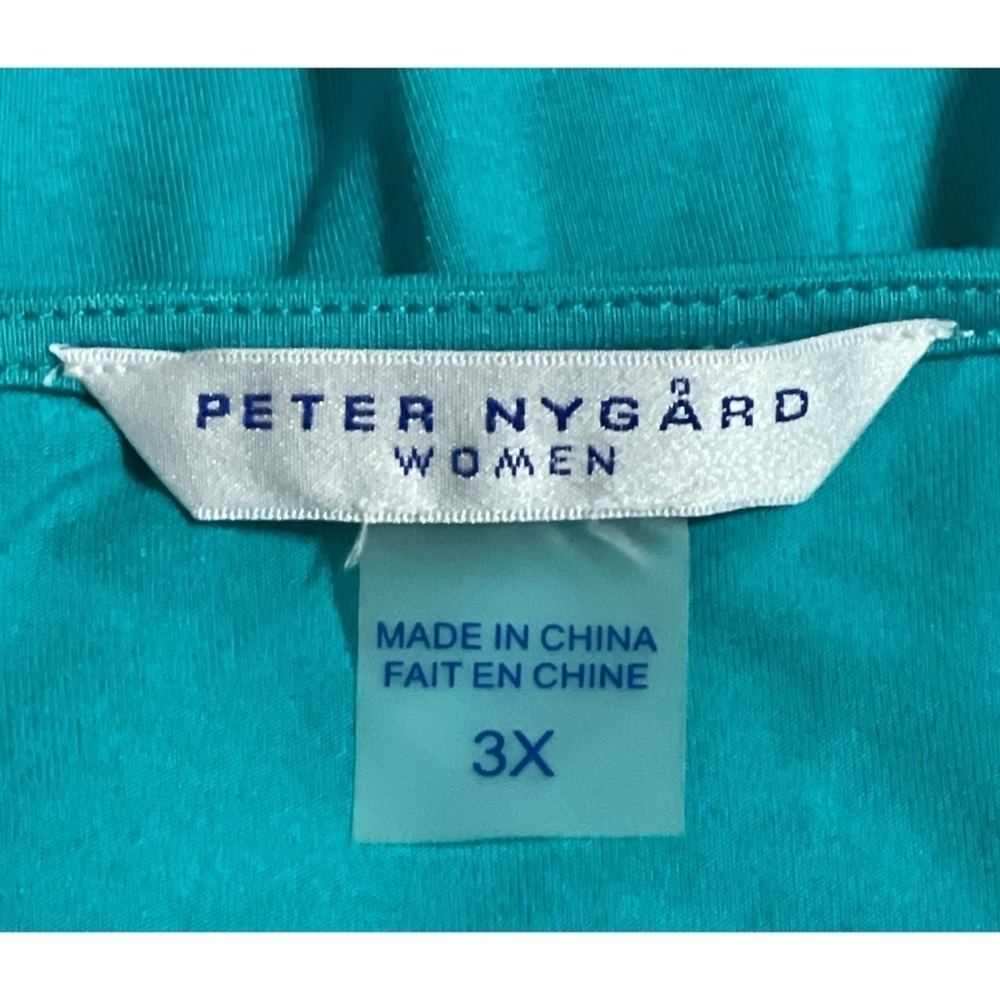 NWT Peter Nygard Teal Dress Size 3X **NEW** - Picture 5 of 8